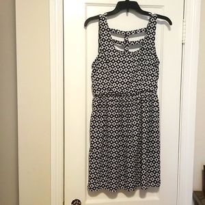 Xhilaration Black and White Dress Size M.